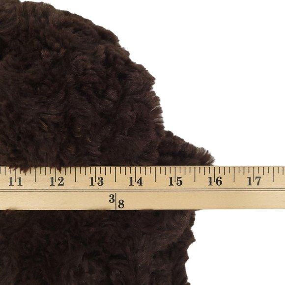 CoVelo Clothing Teddy Bear Vest Jacket Womens Sz 8 Snap Close Brown Faux Fur - Picture 4 of 16